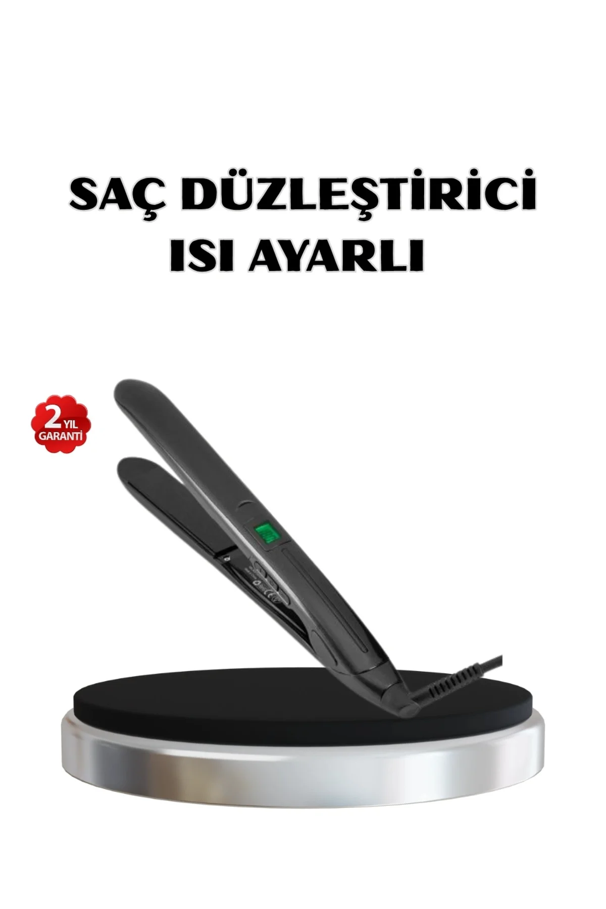 Buğz Titanyum Kaplamalı Saç Düzleştirici – Nem Koruma Sensörü