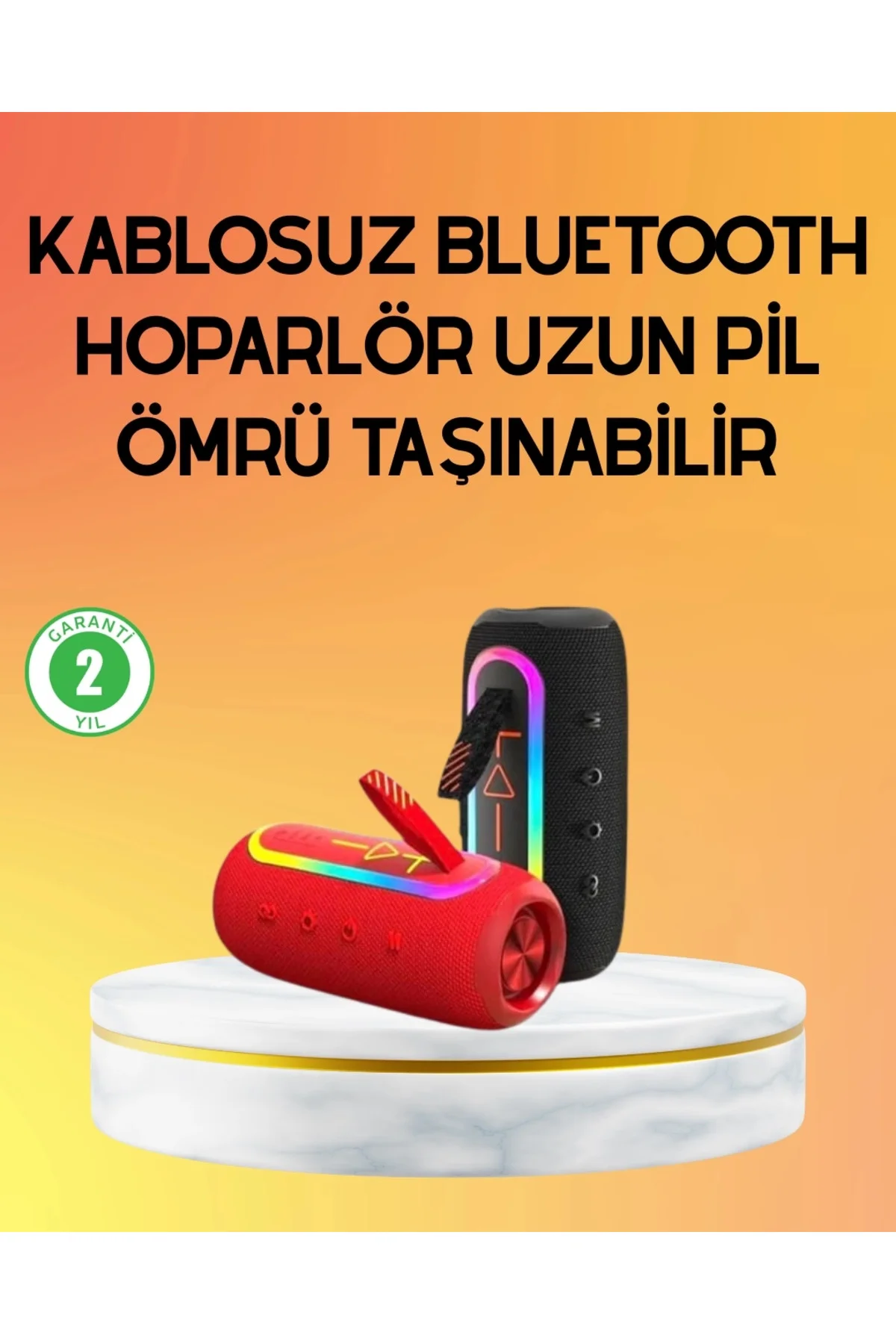 Buğz Yüksek Ses Kaliteli Kablosuz Hoparlör Led Işıklı