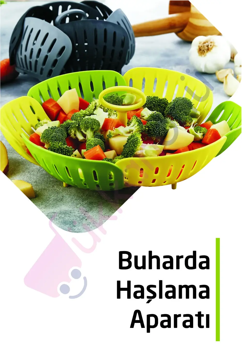 Buharda Sebze Pişirme Sepeti Plastik Haşlama Aparatı Kp-130