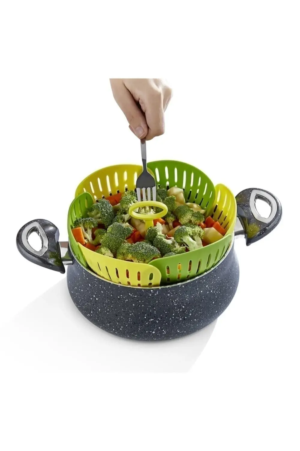 Buharda Sebze Pişirme Sepeti Plastik Haşlama Aparatı Kp-130