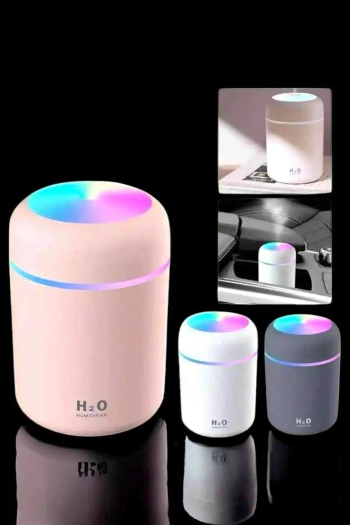 Buharlı Hava Nemlendirici Aromaterapi Renk Değiştirilebilir - Lis