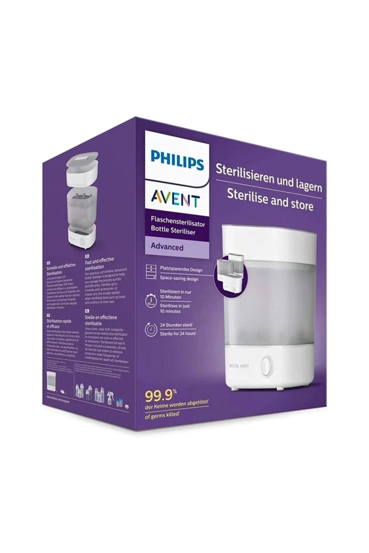 Buharlı Sterilizatör 3'ü 1 Arada Scf291/00