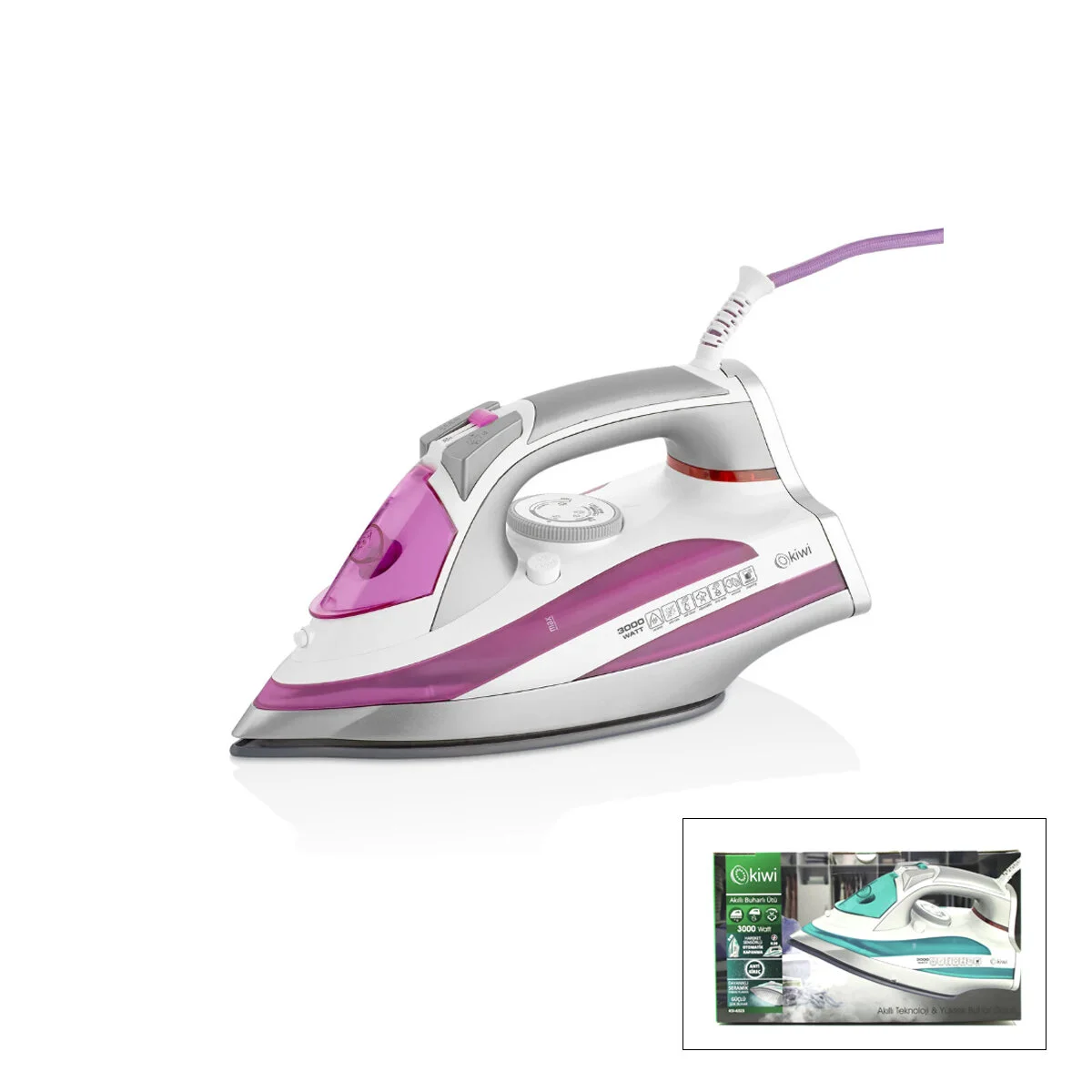 Buharlı Ütü Seramik Taban 3000W KSI-6323 Buharlı Ütü Seramik Taban 3000W KSI-6323