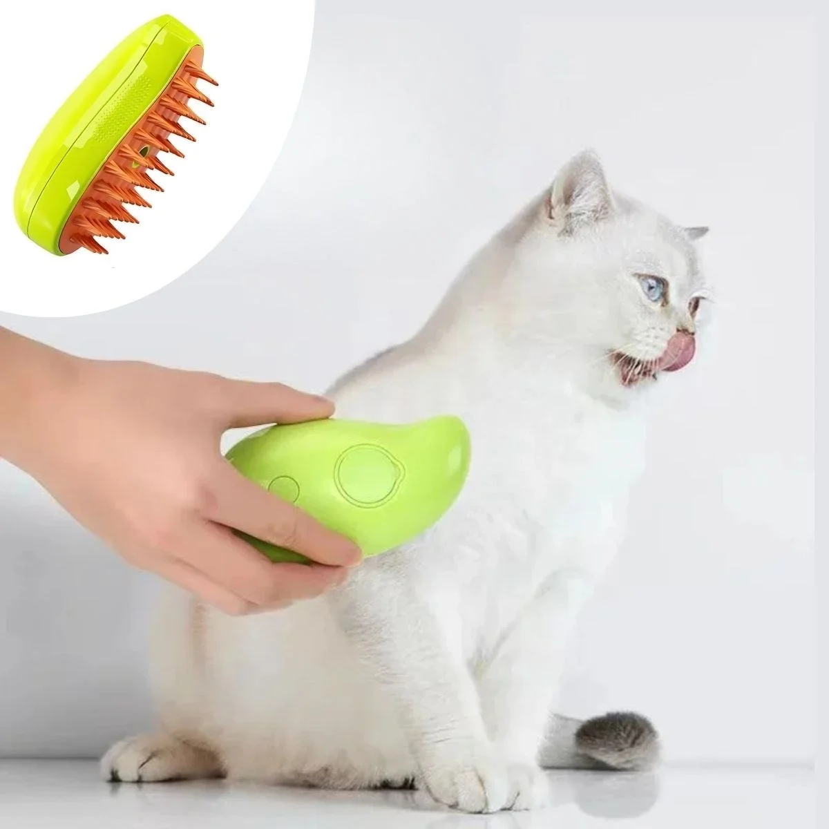 Buharlı Yumuşak Silikon Uçlu Kedi - Köpek Tüy Tarama Tarağı Yıkama Tımar Fırçası Buharlı Yumuşak Silikon Uçlu Kedi - Köpek Tüy Tarama Tarağı Yıkama Tımar Fırçası