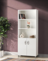 Sivas Gözde Mobilya Buket Dolapli 5 Rafli Kitaplik 70X32x178cm