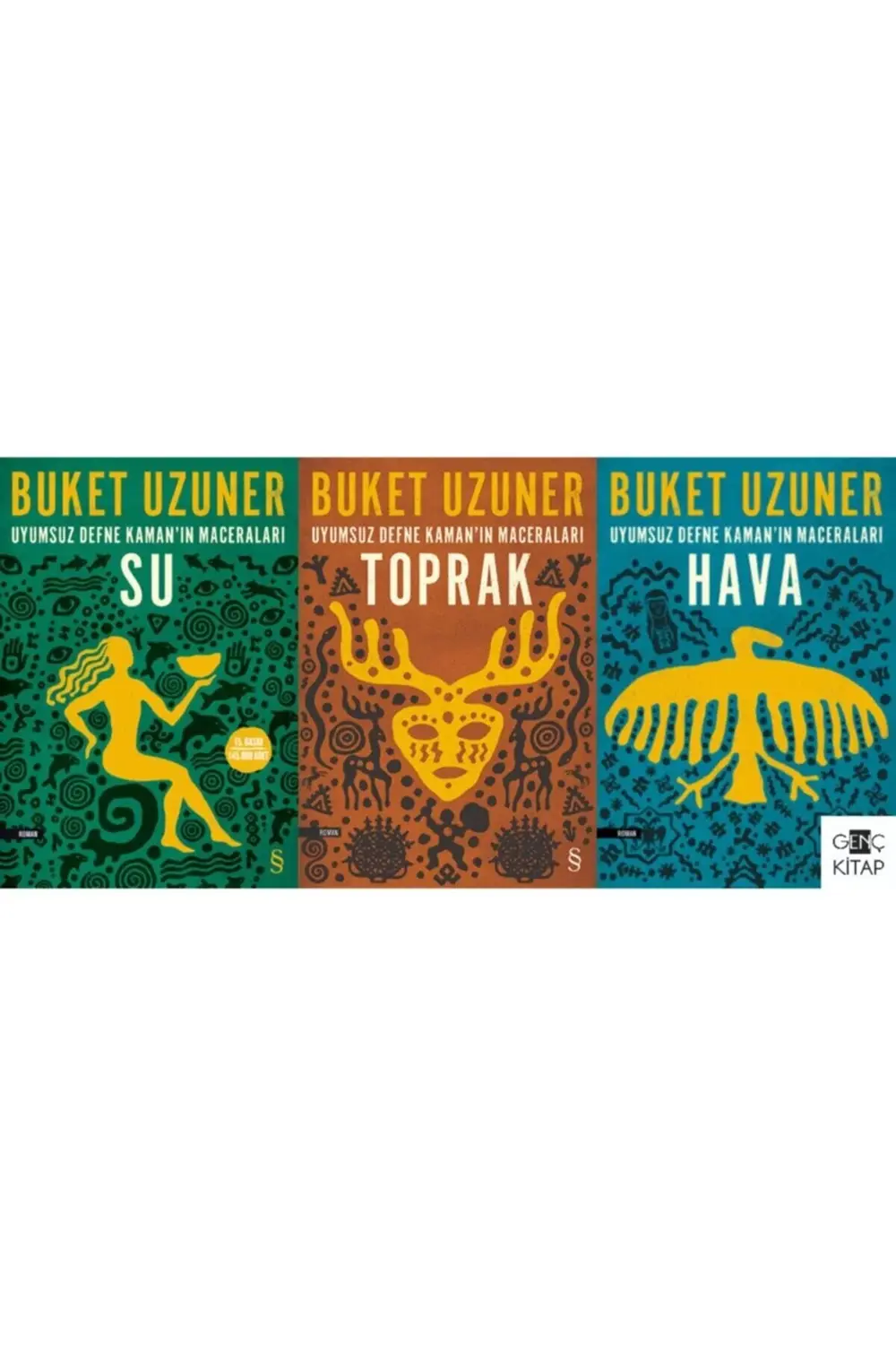 Buket Uzuner 3 Kitap Set / Uyumsuz Defne Kaman'ın Maceraları Hava