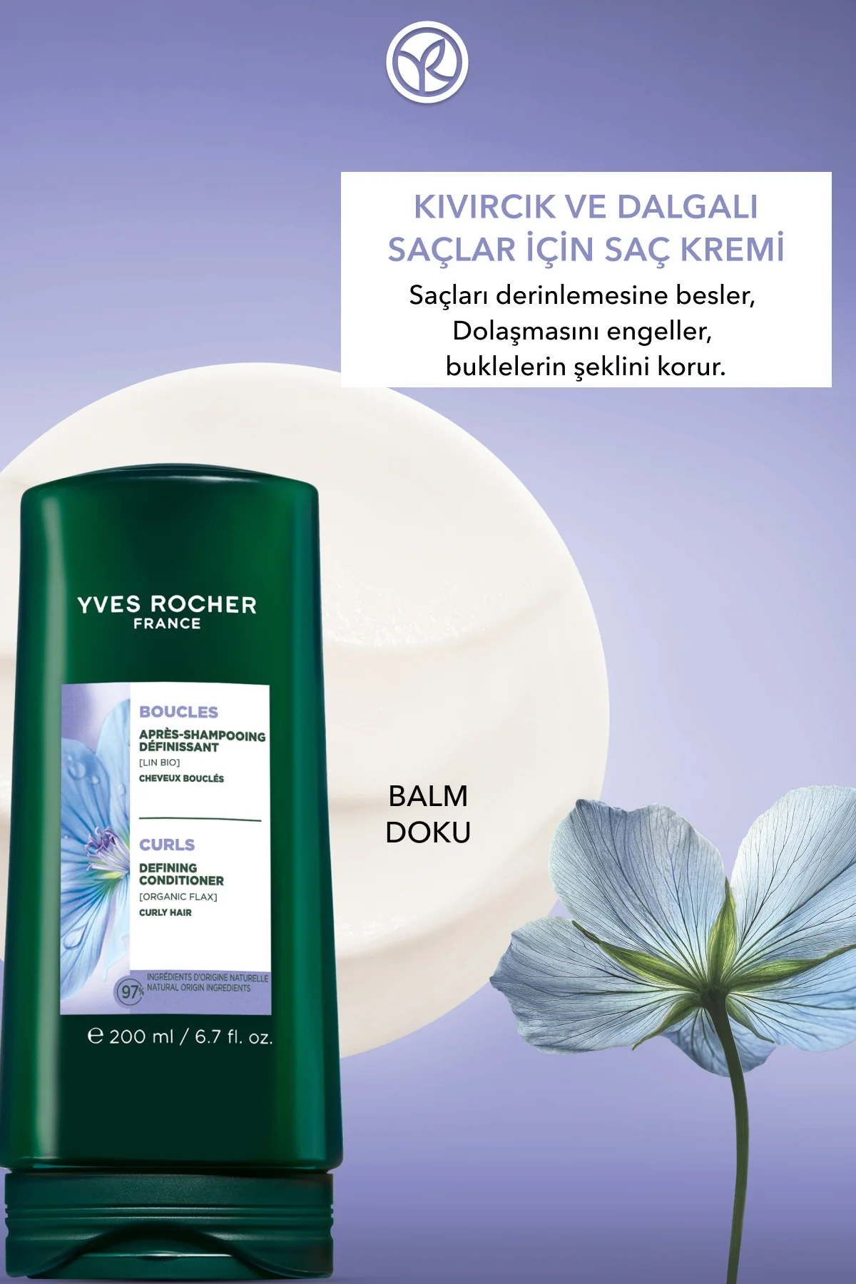 Bukle Belirginleştirici Saç Kremi - Kıvırcık ve Dalgalı Saçlar/ B