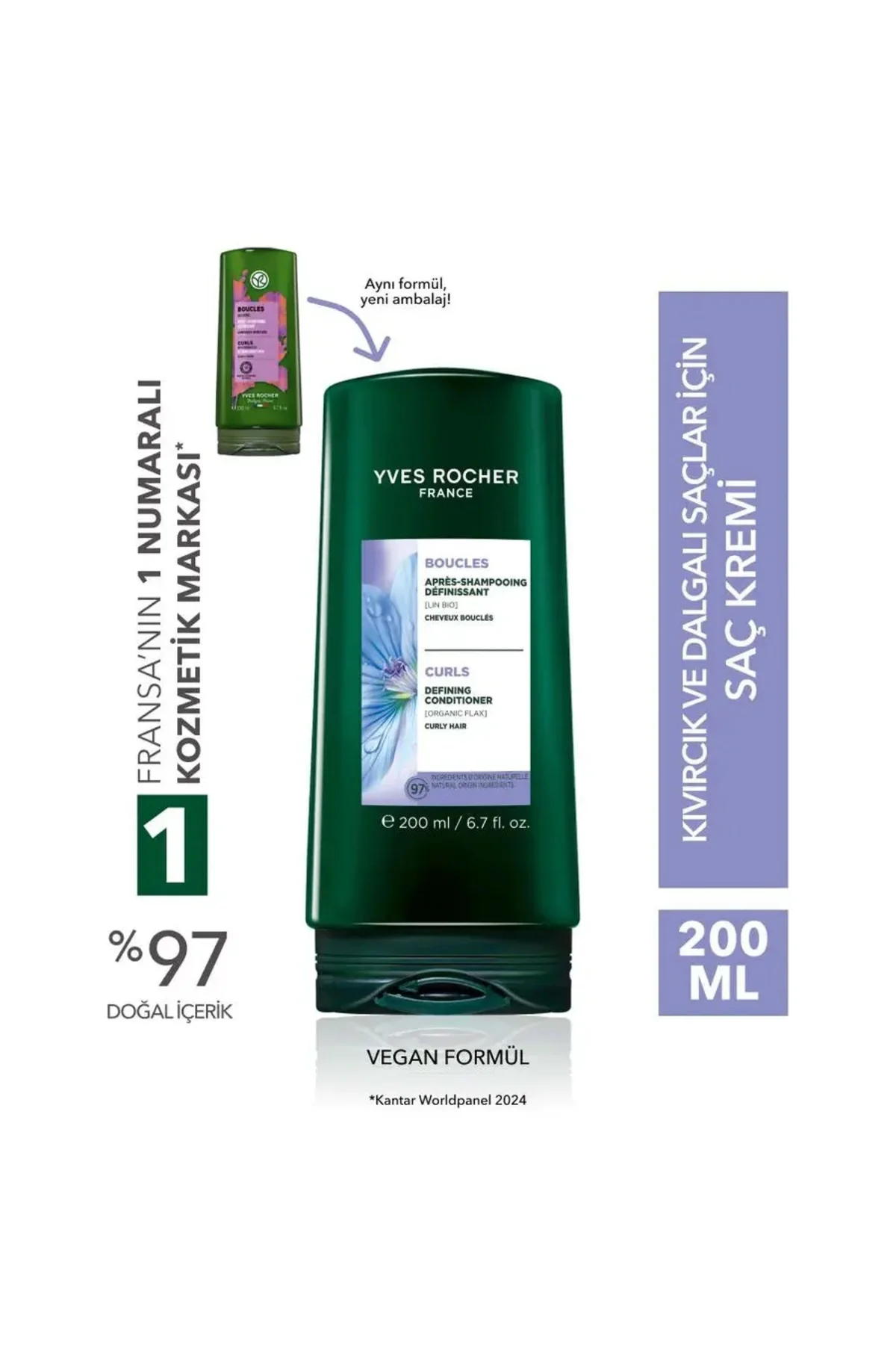 Bukle Belirginleştirici Saç Kremi - Kıvırcık Ve Dalgalı Saçlar / 