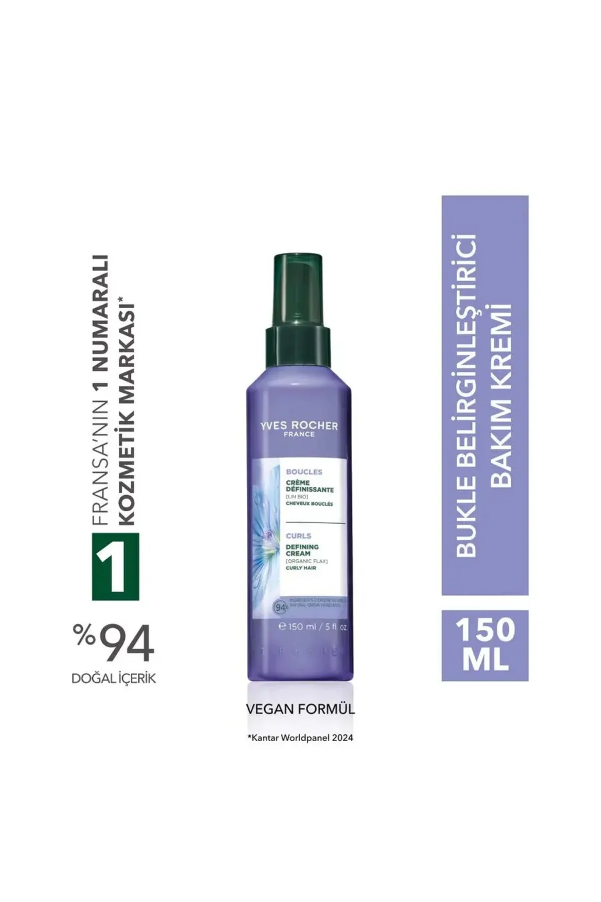 Bukle Belirginleştirici Bakım Kremi Kıvırcık Ve Dalgalı Saçlar Bo