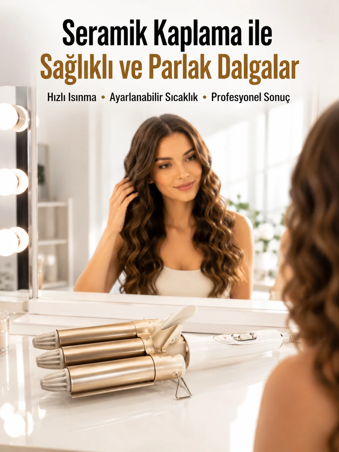 Bukle Saç Maşası – Kolay Kullanım, Sağlıklı Bukleler yüksek ısılı