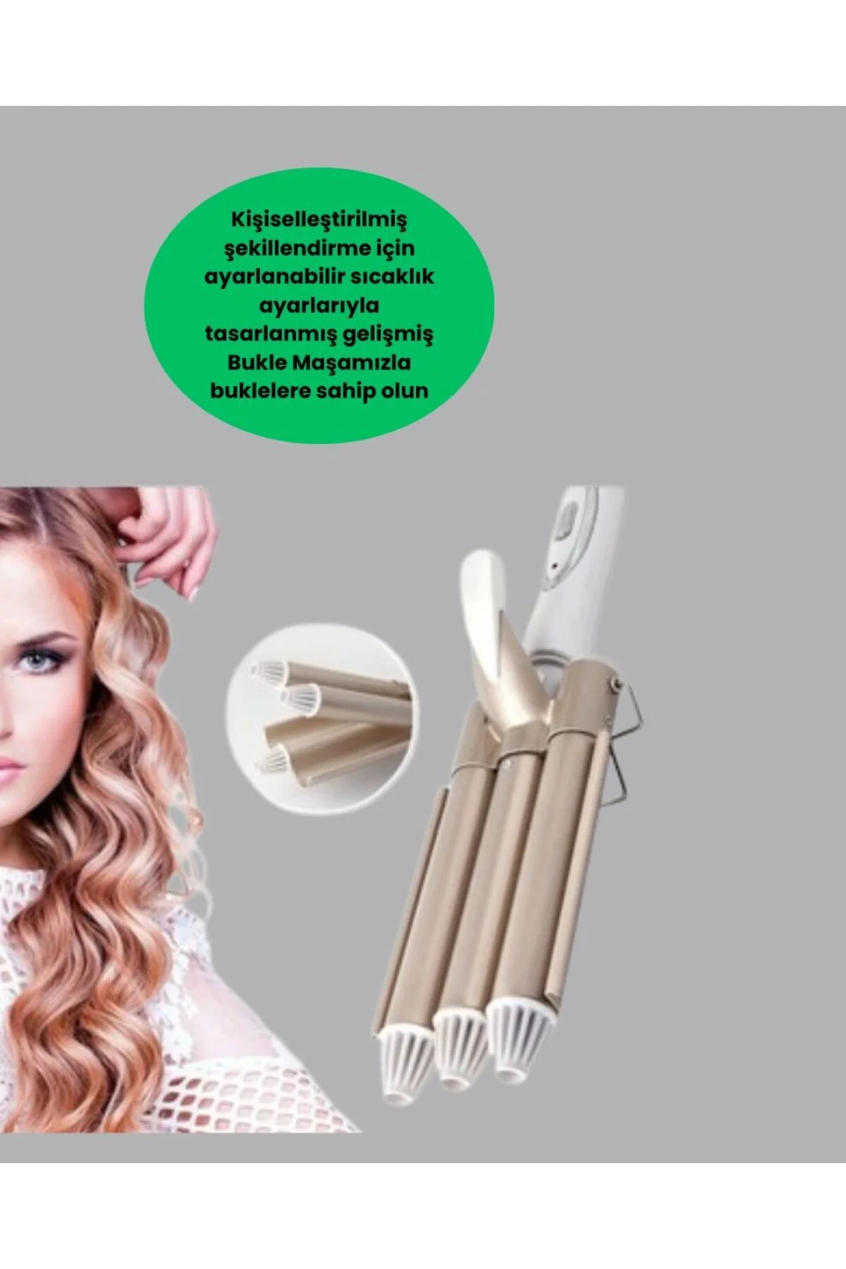 Bukle Saç Maşası – Kolay Kullanım, Sağlıklı Bukleler Yüksek Isılı