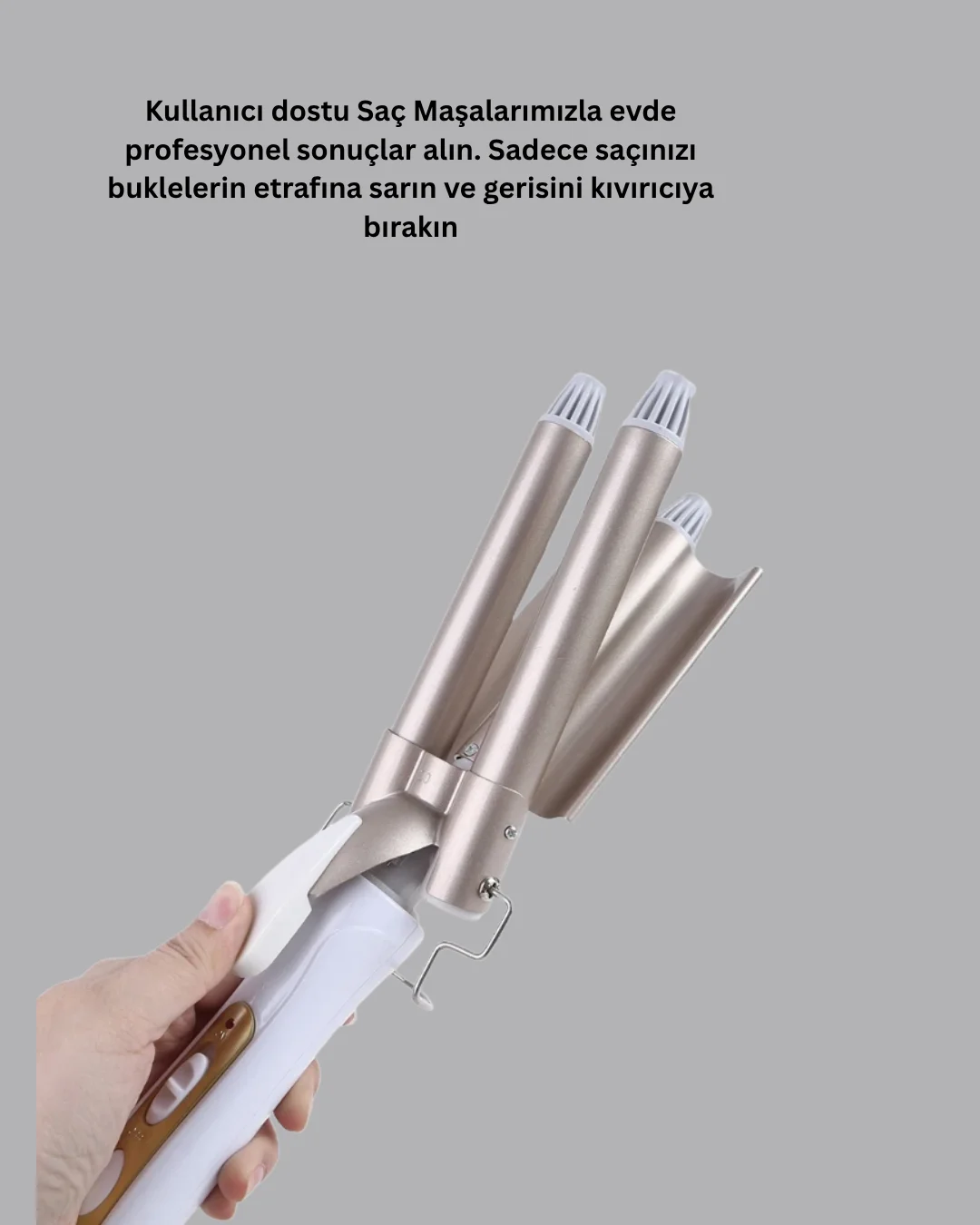 Bukle Saç Maşası – Kolay Kullanım, Sağlıklı Bukleler yüksek ısılı