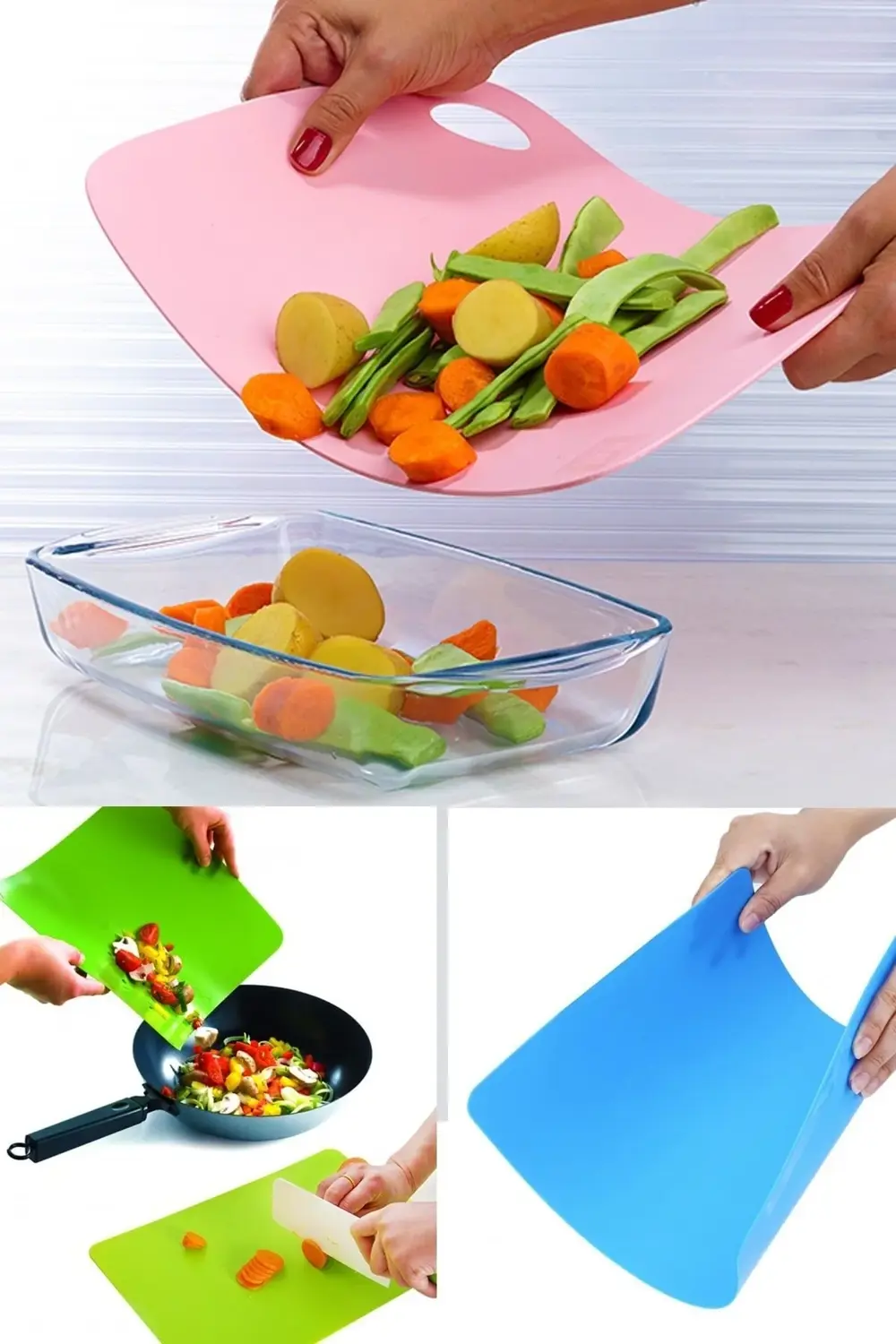 Bükülebilir Kesim Tahtası Pratik Kesme Panosu Ak-685