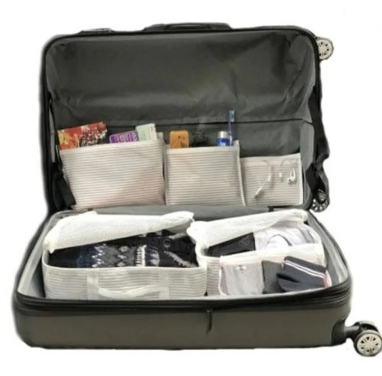 Bul İçi Düzenleyici Valiz  Organizer 6 lı Set - Çizgili