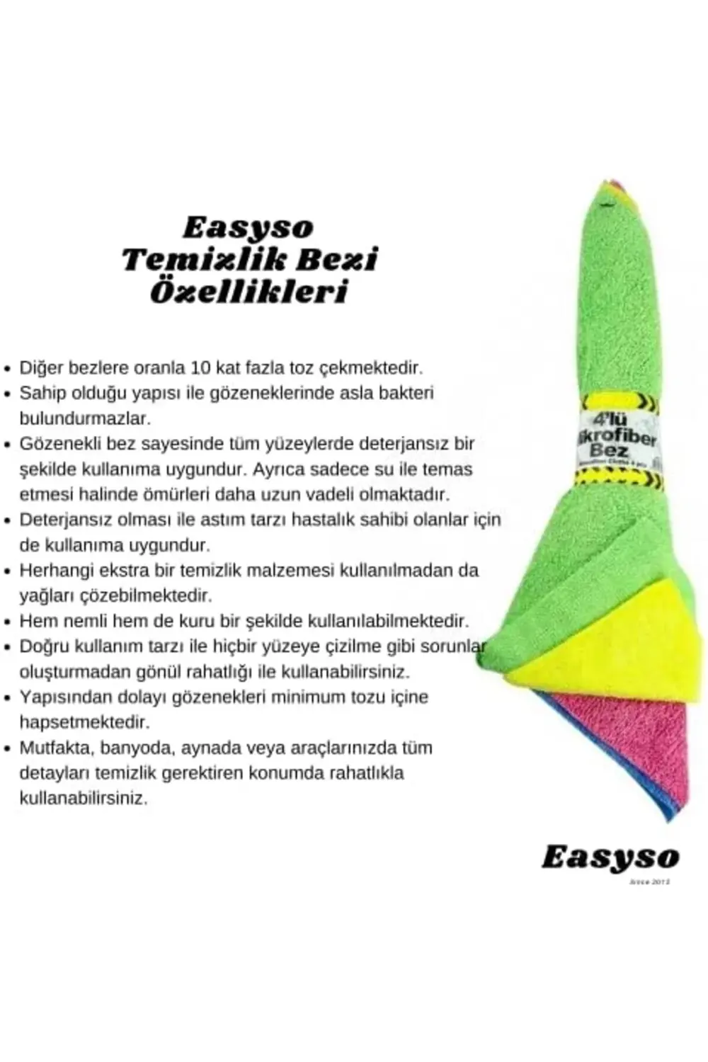 Bulaşık Bezleri, Bulaşıkları Temizlemek için Süper Emici Mikrofib