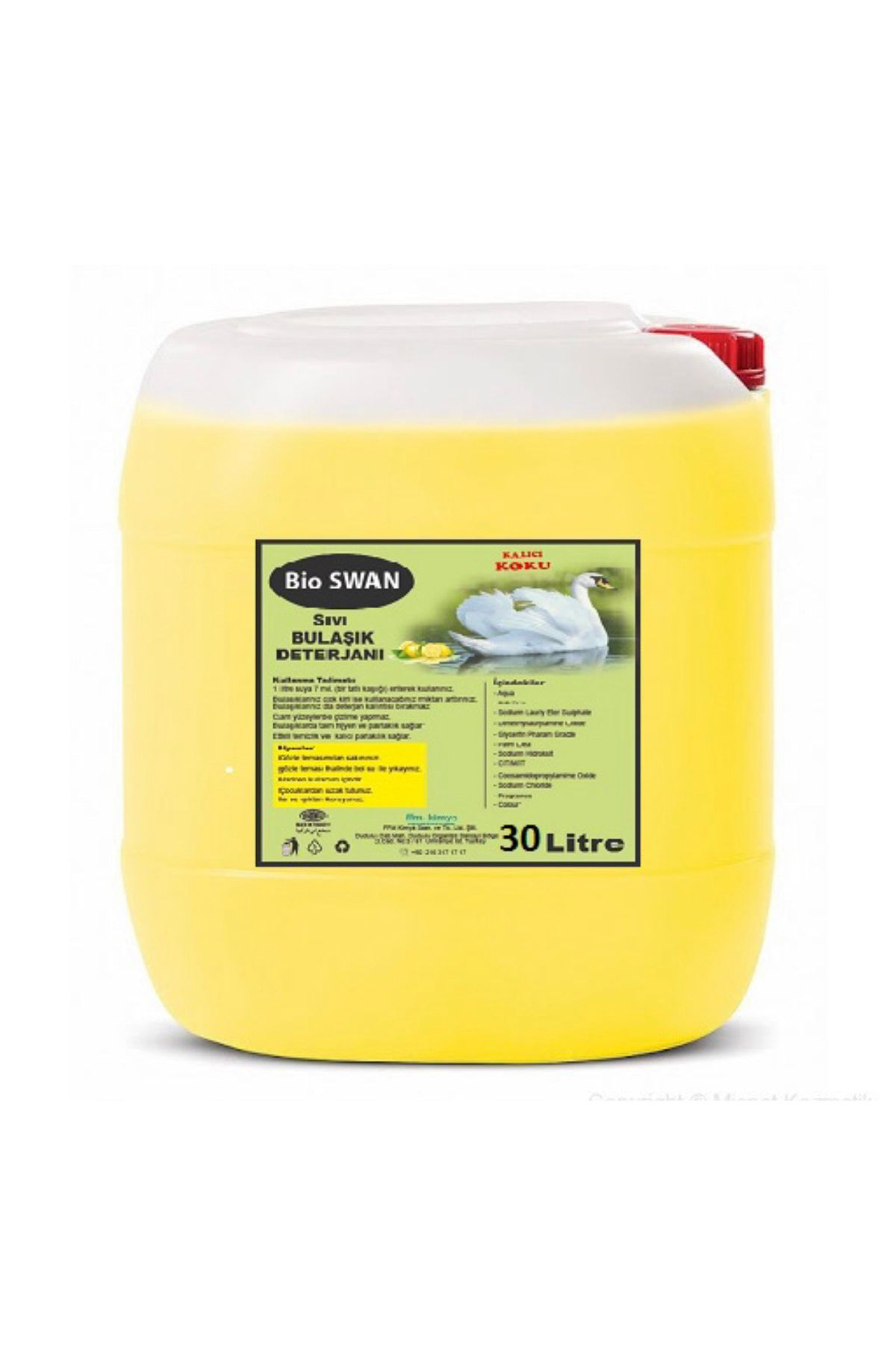 Bioswan Bulaşik Deterjani Ekstra Kokulu 30 Kg