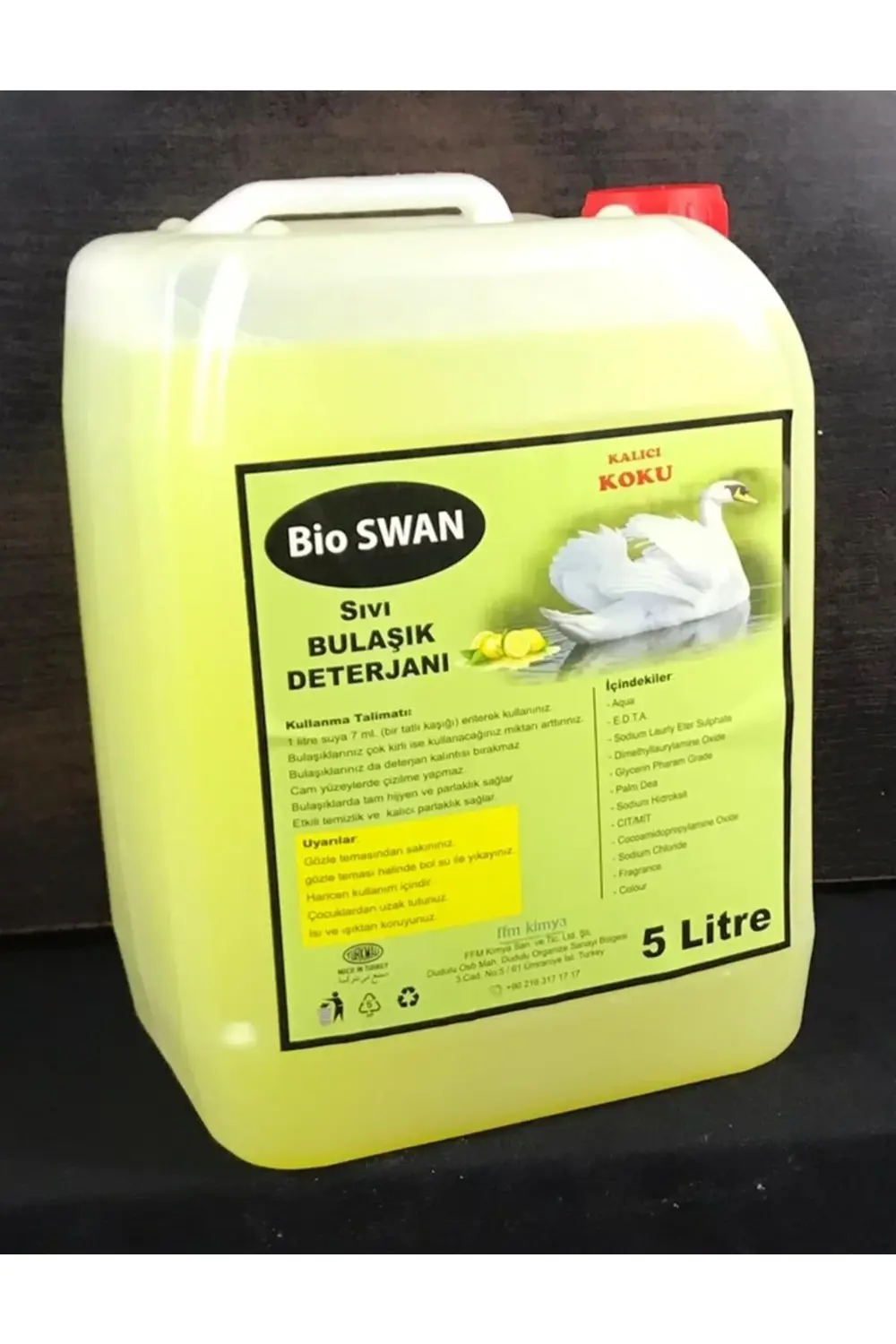 Bulaşık Deterjanı Gliserinli Ekstra Limon 5 Litre