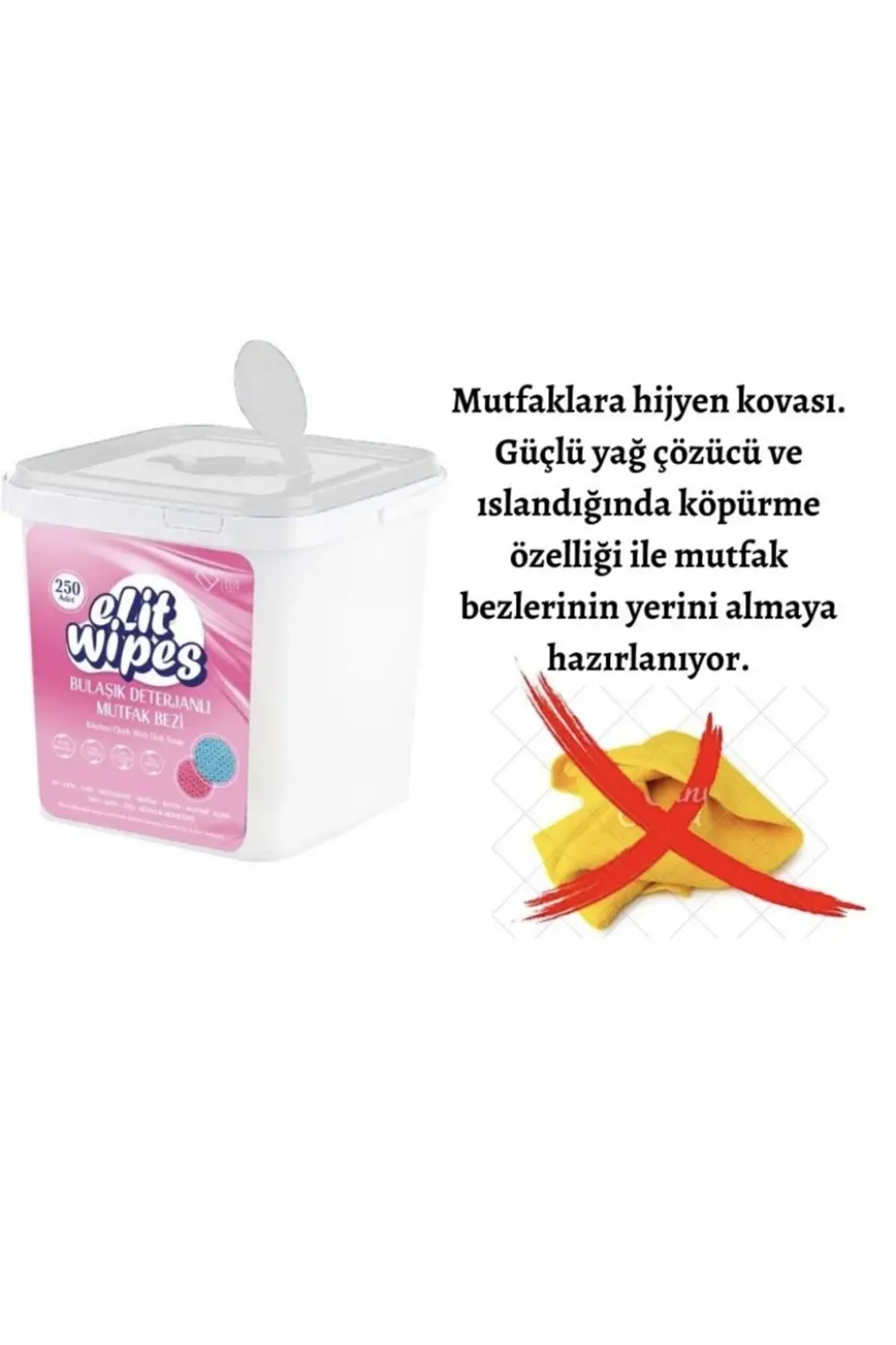 Bulaşık Deterjanlı, Yağ Çözücü Etkili Kova Islak Mutfak Temizleme