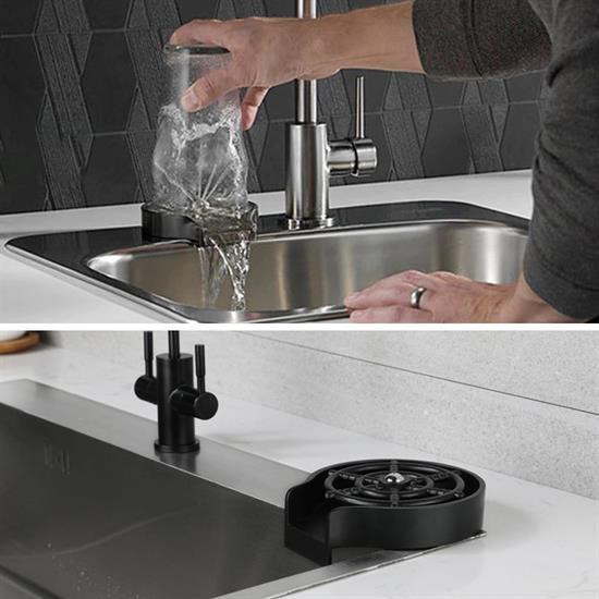 Woody Sofia Bulaşık Durulama Bardak Yıkama Aparatı Mutfak Lavaboları İçin Hız