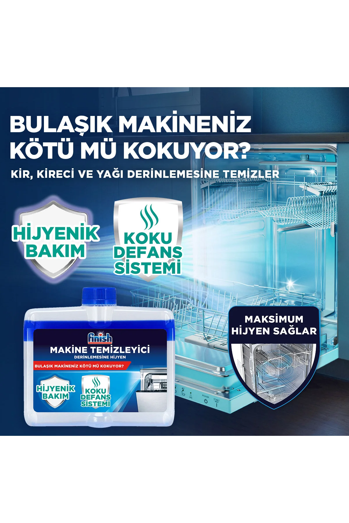 Bulaşık Makinesi Temizleyici Sıvı 250 ml x 4 Fiyatı, Yorumları ve Özellikleri