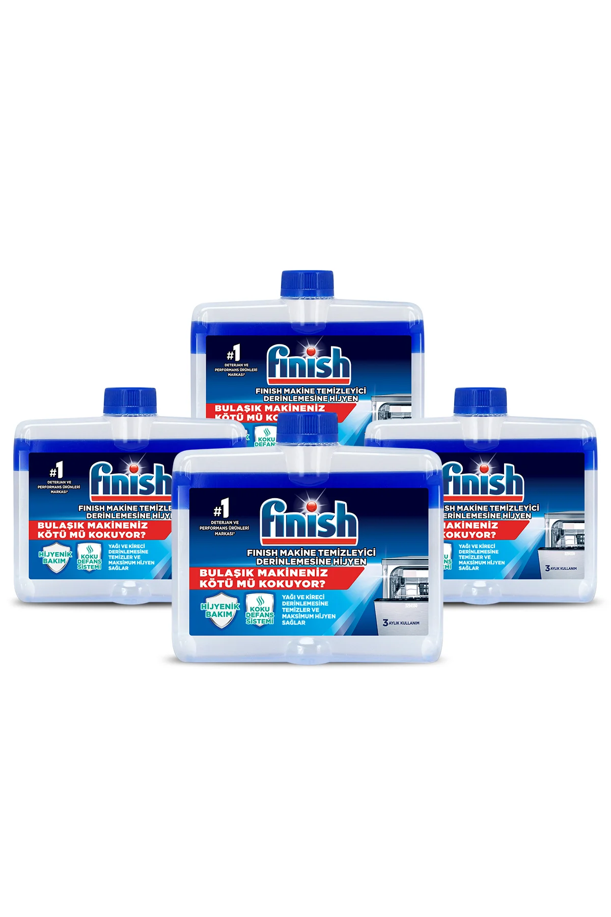 Bulaşık Makinesi Temizleyici Sıvı 250 ml x 4 Fiyatı, Yorumları ve Özellikleri