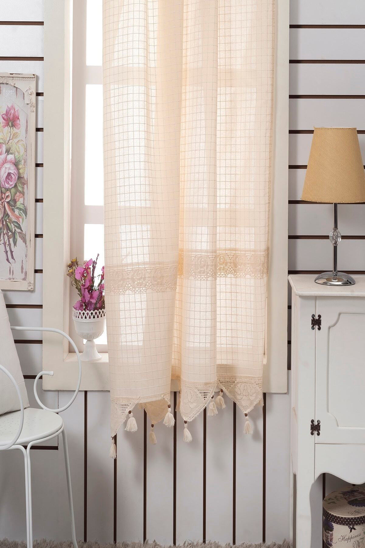 Buldan Ara Dantelli Perde