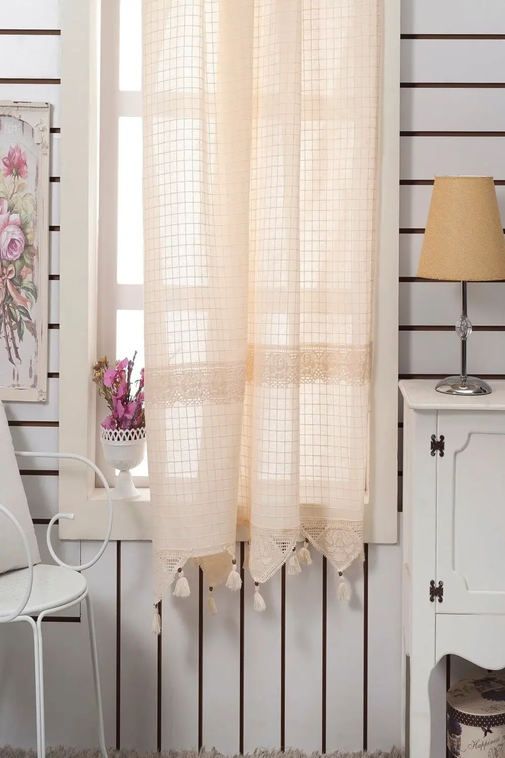 Buldan Ara Dantelli Perde