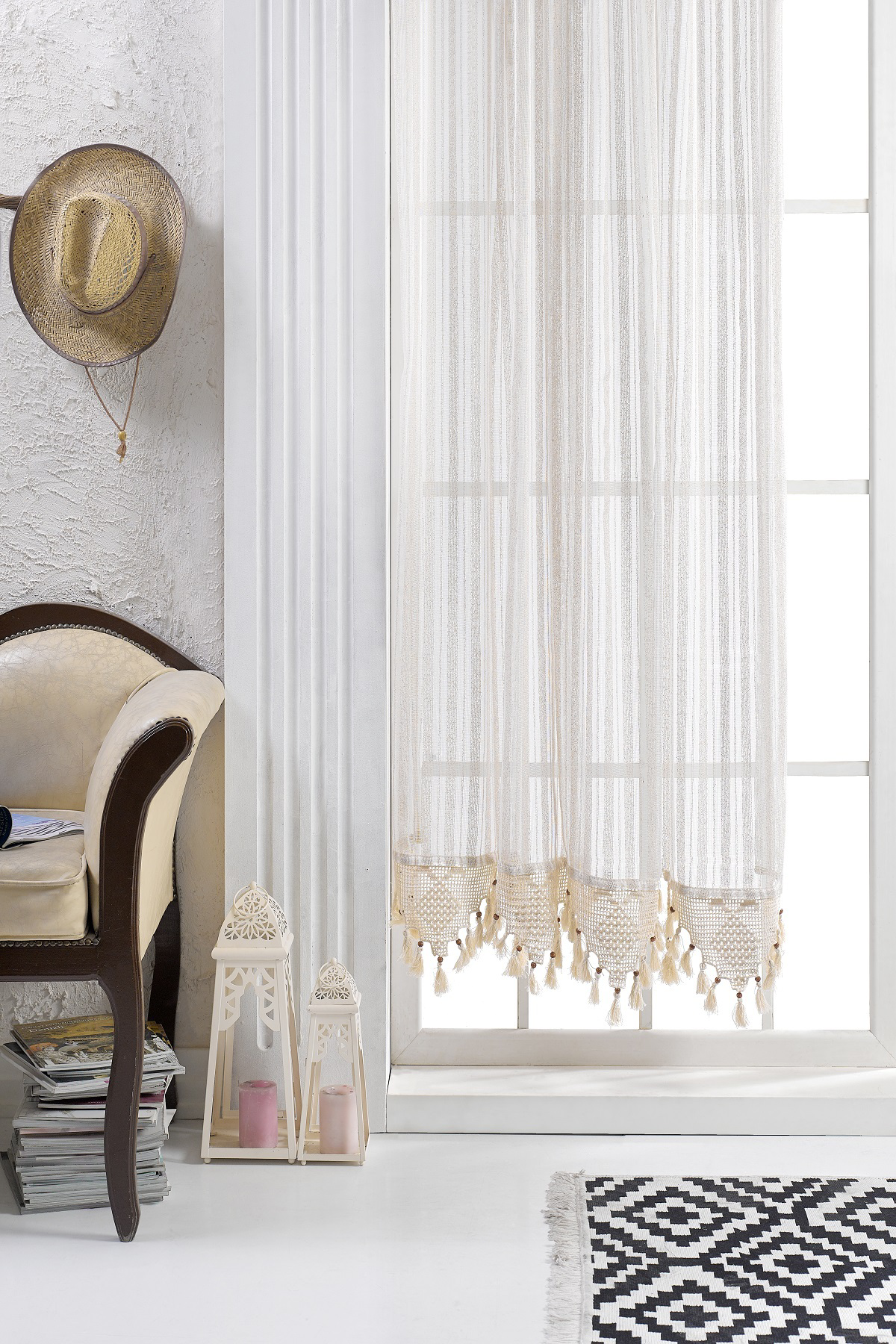 Buldan Concept Buldan Çizgili Tül Perde