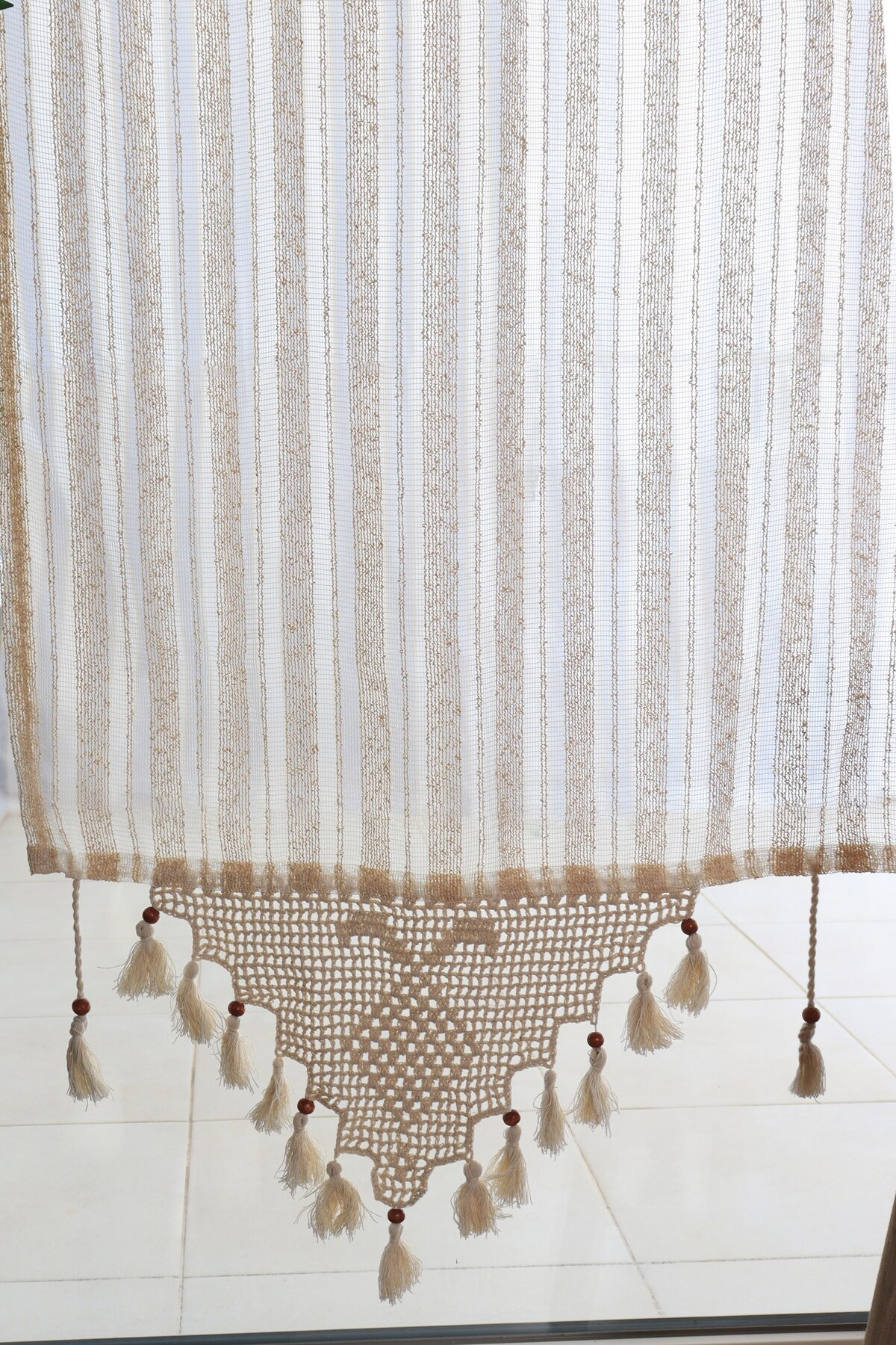 Buldan Concept Buldan Çizgili Tül Perde 220X200 Cm