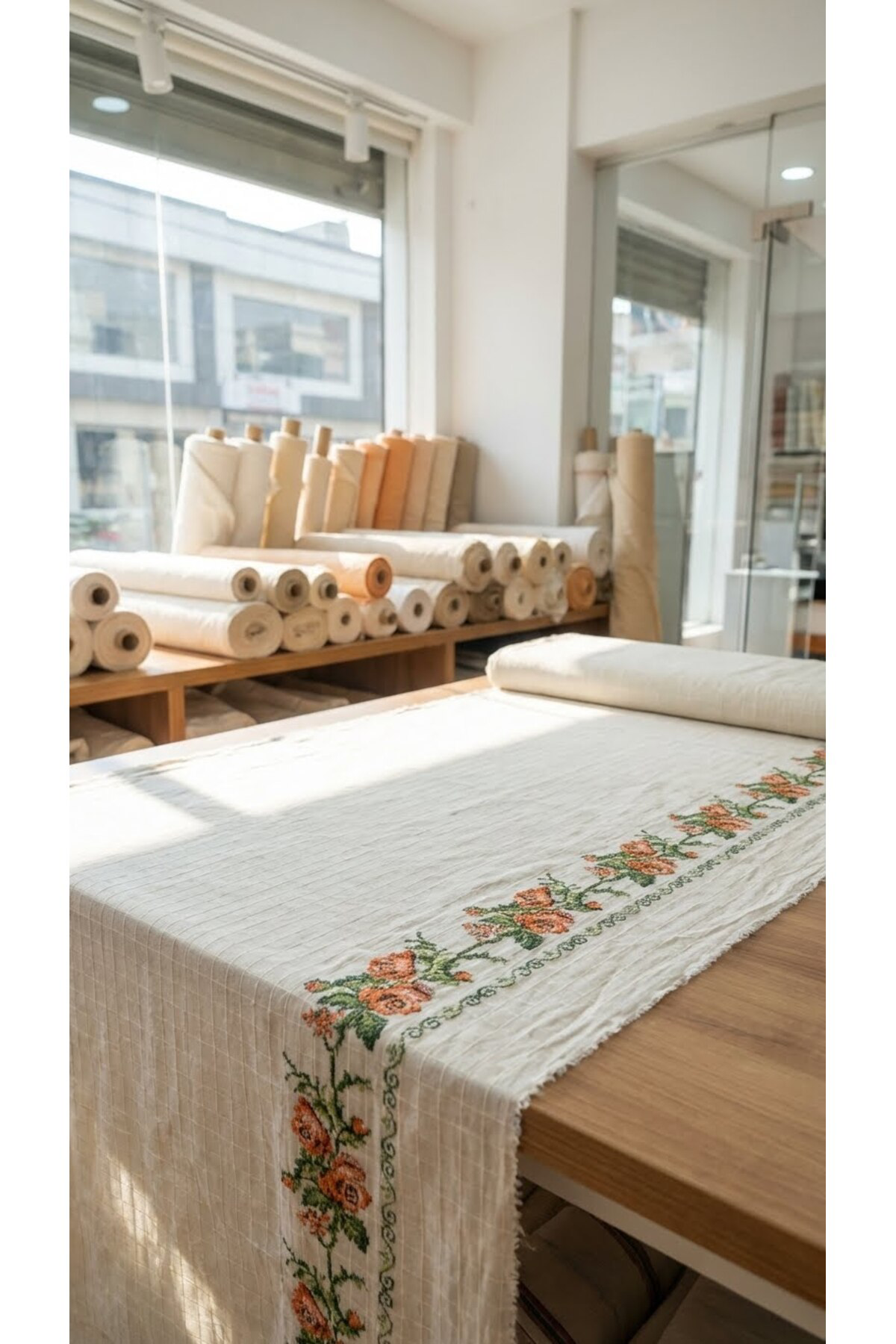 Buldan kaneviceli kumaş En 210 cm