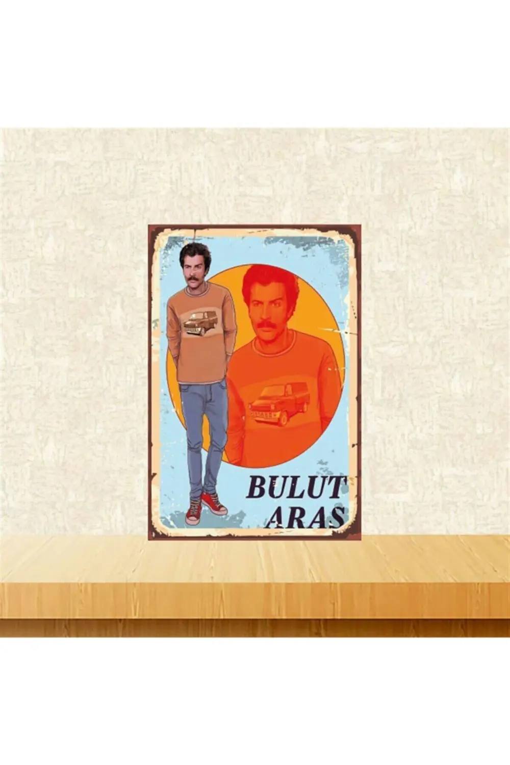 Bulut Aras 20-30 Cm Retro Ahşap Tablo Tkfx4907