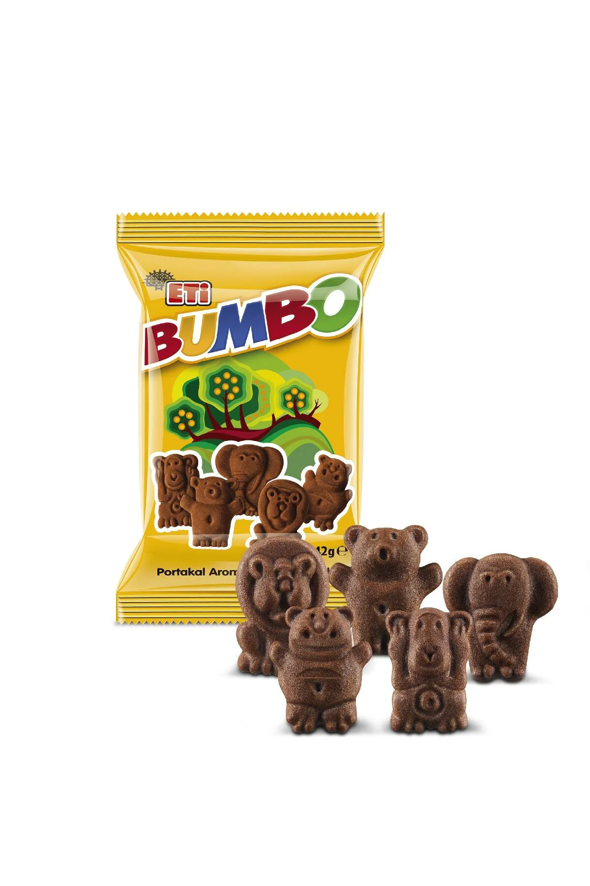 Bumbo Portakal Aromalı Kakaolu Bisküvi 42 g x 24 Adet