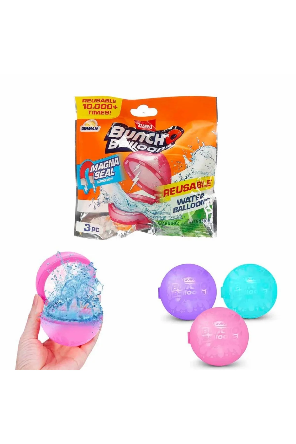 Bunch O Balloons Yeniden Kullanılabilir 3’lü Su Balonu