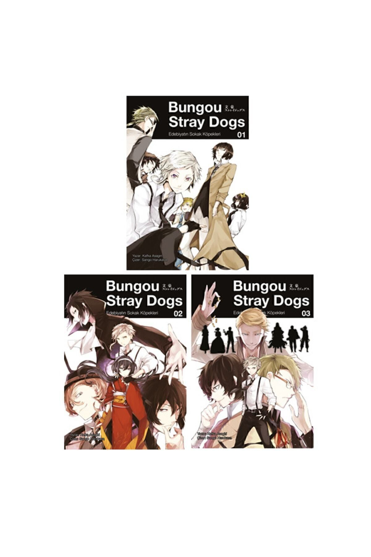 Bungou Stray Dogs 1-2-3. Ciltler Manga Seti