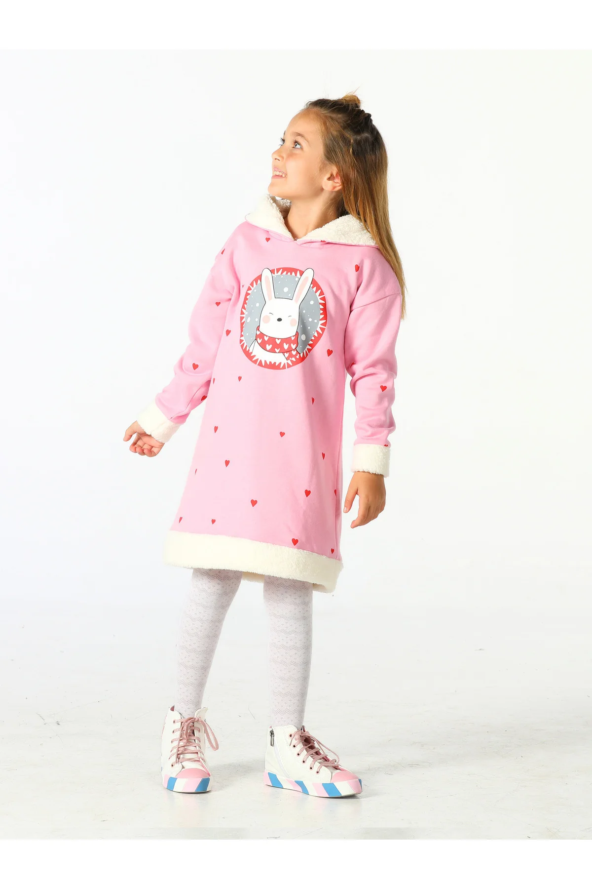 Bunny Pink Yumoş Kız Çocuk Elbise Bunny Pink Yumoş Kız Çocuk Elbise