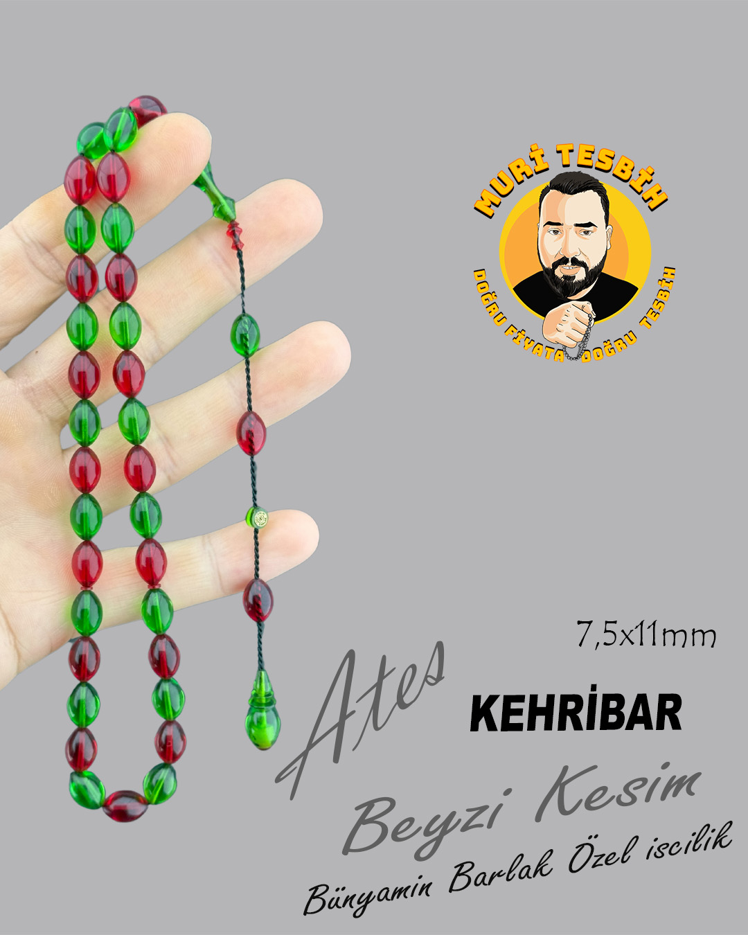 BÜNYAMİN BARLAK KSK Lİ ATEŞ KEHRİBAR BEYZİ KESİM 7,50X11