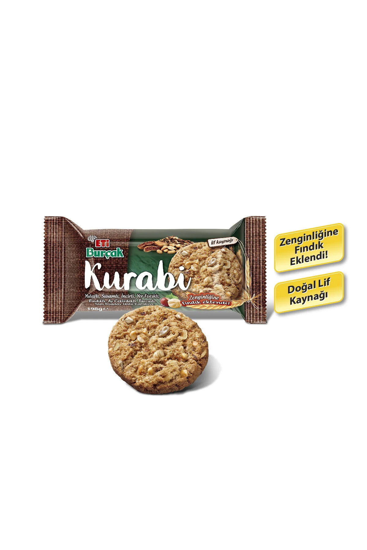 Burçak Kurabi Fındıklı 198 g x 12 Adet
