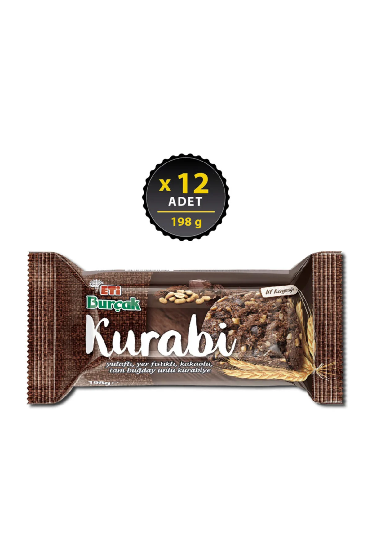 Burçak Kurabi Kakaolu 198 g x 12 Adet