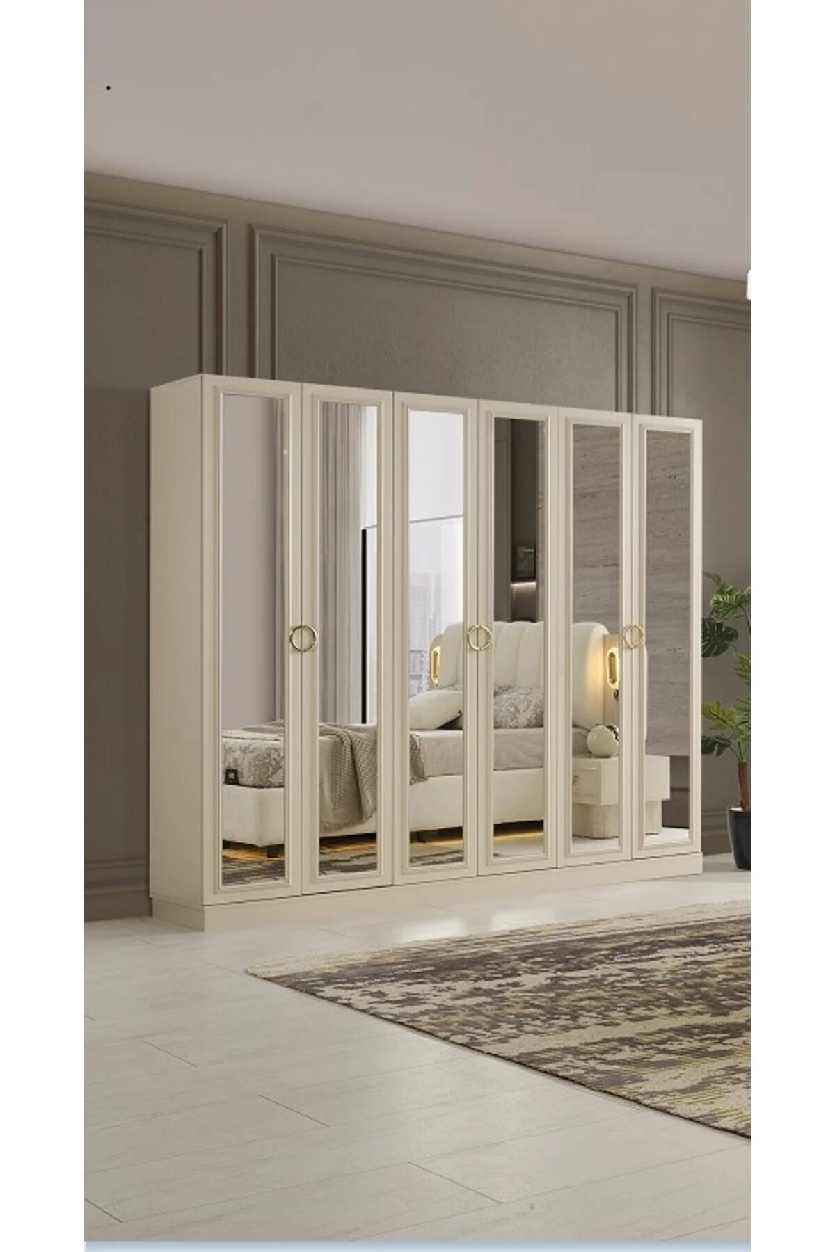 BURGAZ MDF 6 KAPILI DOLAP Fiyatı, Yorumları ve Özellikleri