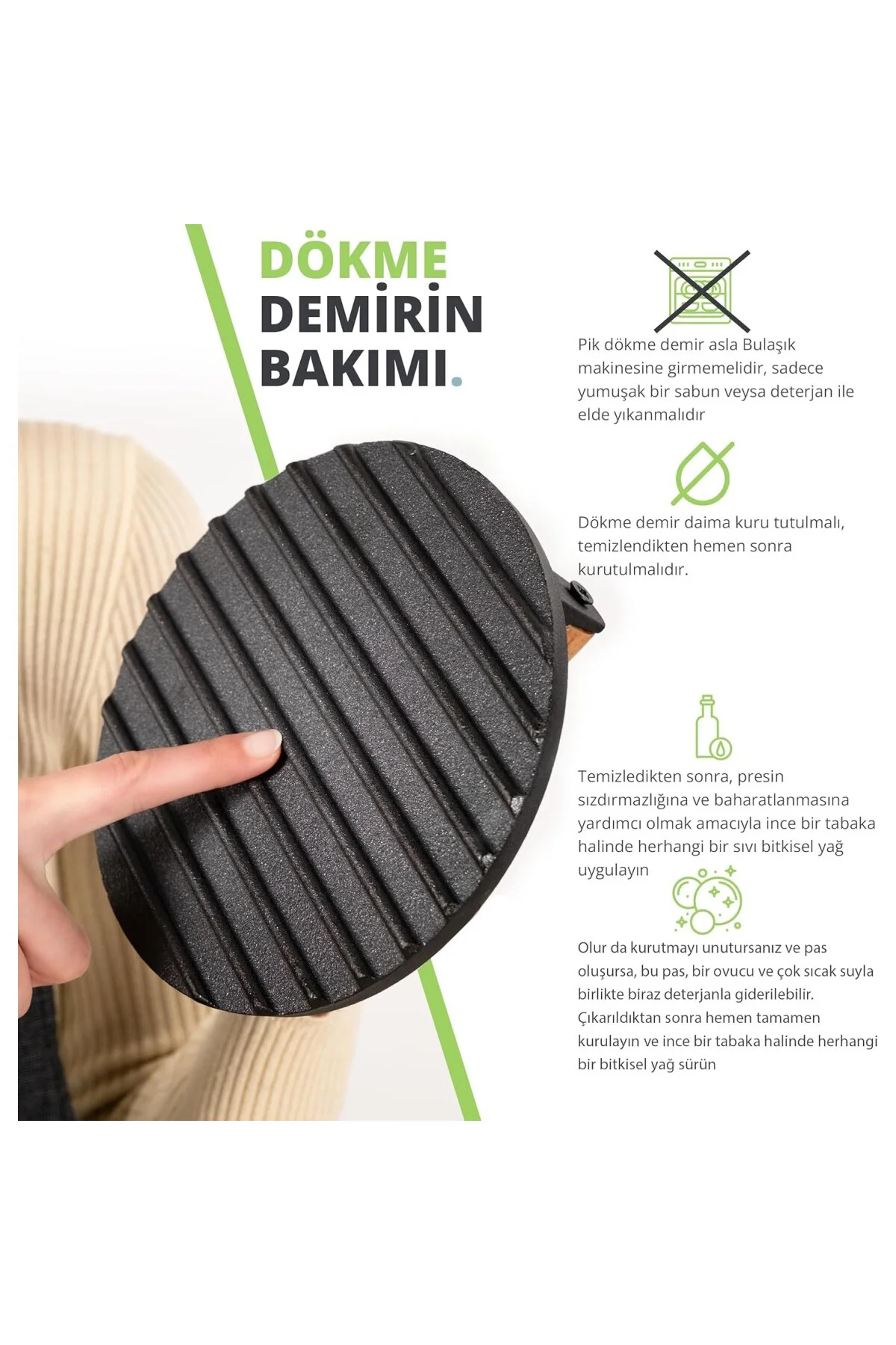 ® Burger Presi - Yüksek Kaliteli, Ağır Hizmet Tipi, Dökme Demir -