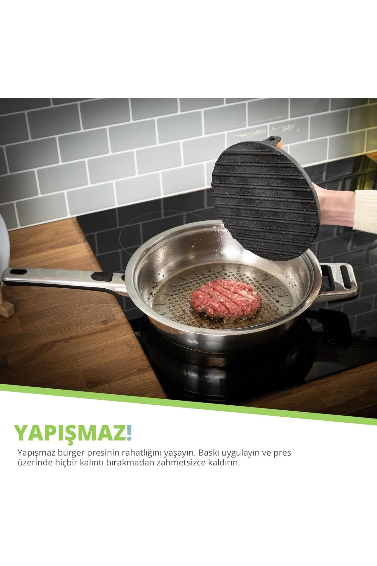 ® Burger Presi - Yüksek Kaliteli, Ağır Hizmet Tipi, Dökme Demir -