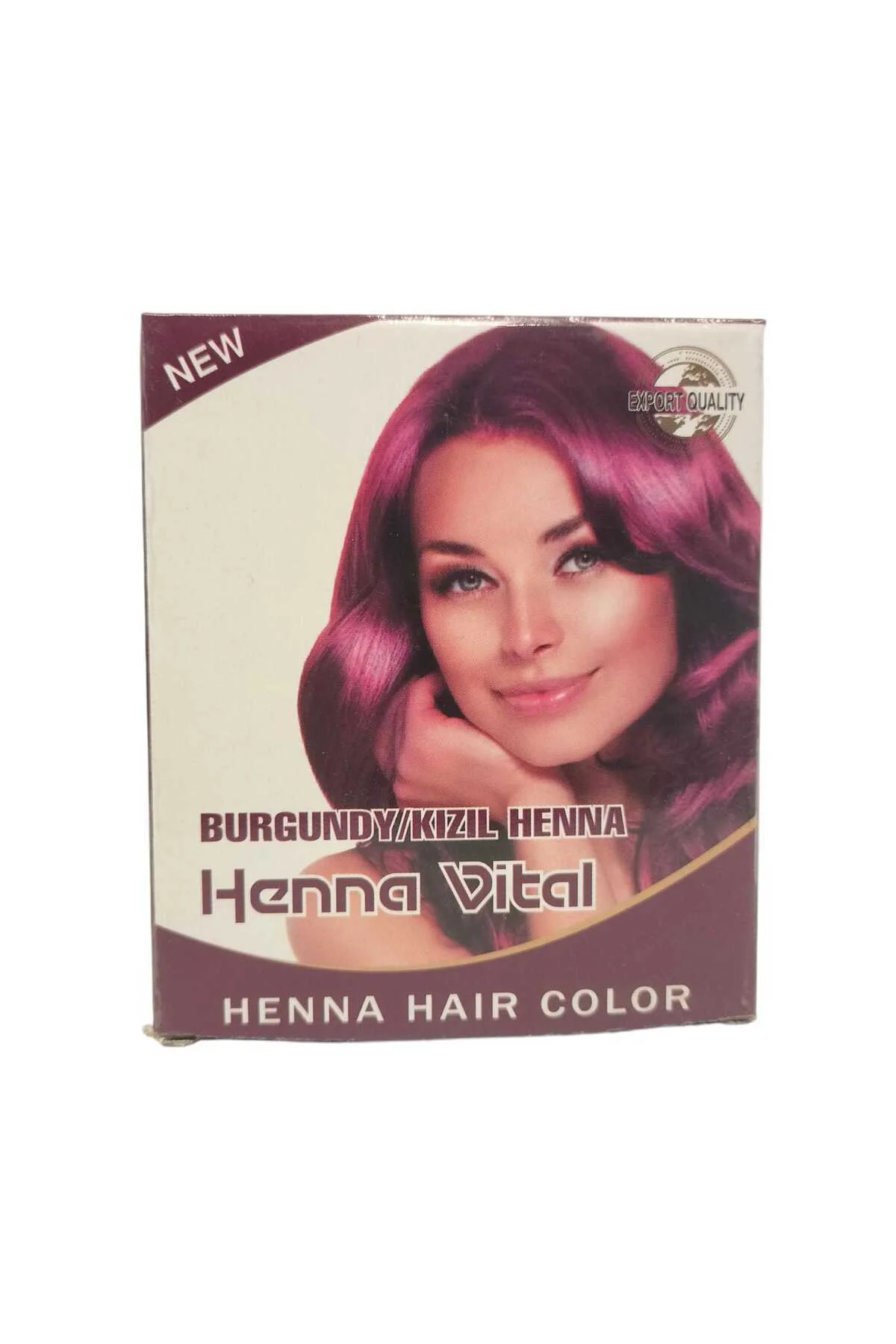 Burgundy Kızıl Rengi Henna Hint Kınası 6'lı Paket