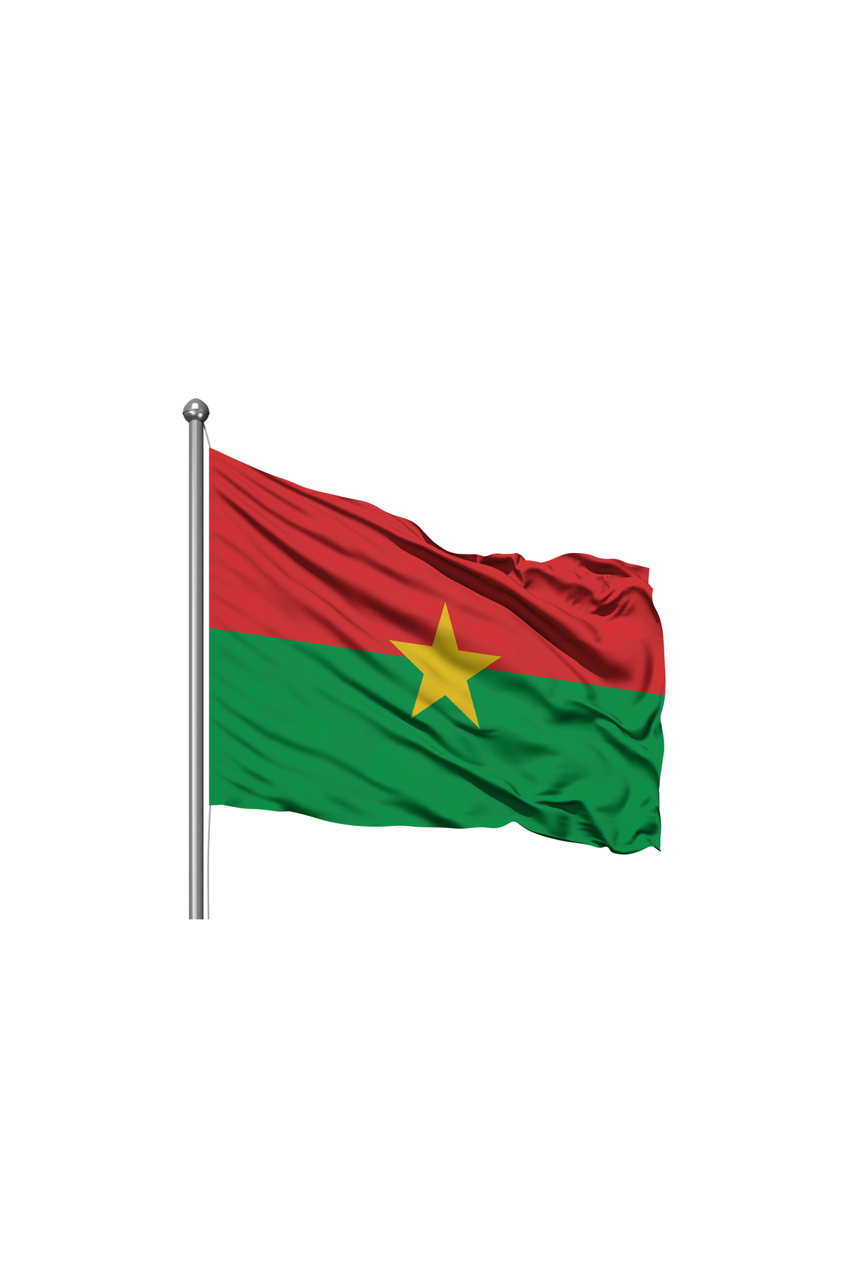 Burkina Faso Devleti Bayrağı - Premium Raşel Kumaş 10x15m