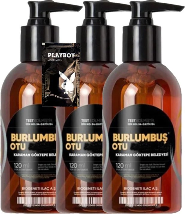 Burlumbuş Otu Jeli 120 ml x 3 Adet + Jel – Doğal Bitkisel Bakım