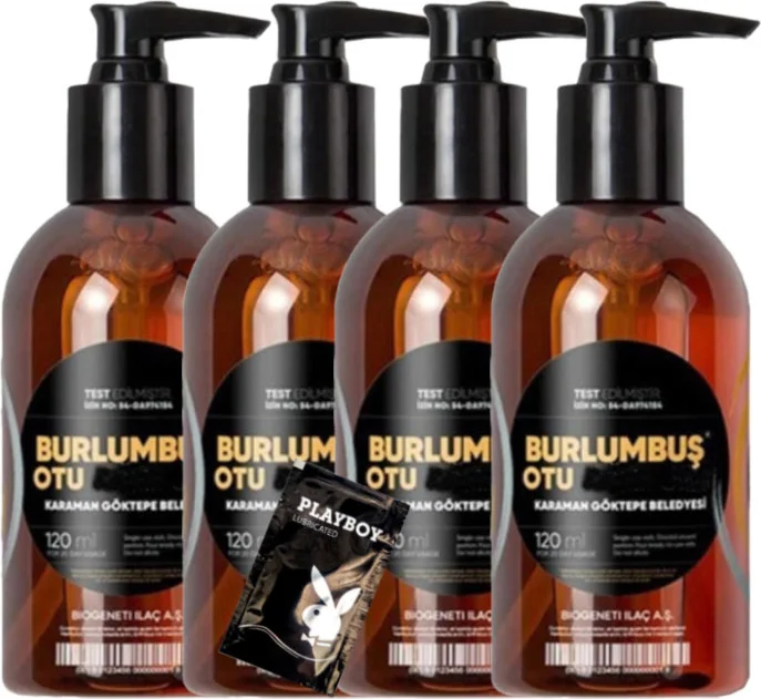 Burlumbuş Otu Jeli 4lü Set - Doğal Rahatlama & Stres Giderici 120 ml + 1 Adet Hediye Jel