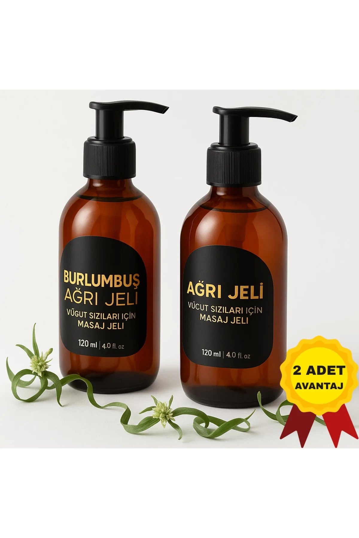 Burlumbuş Otu Vücut Masaj Jeli 120 ml 2'li Set – Cildi Besleyen Masaj Jeli Fiyatı, Yorumları ve Özellikleri