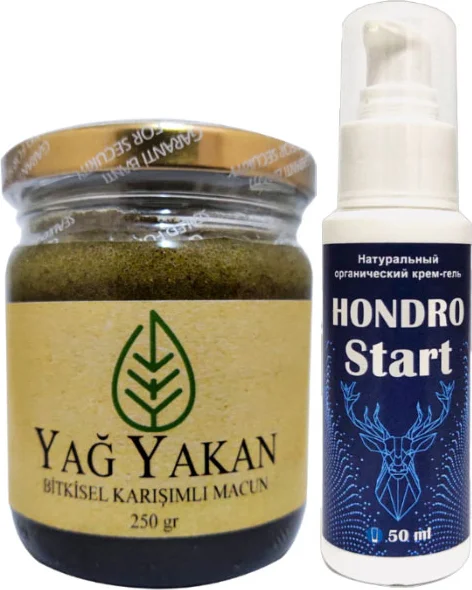 Burneron Yağyakan Macun 250 ml + Hondro Star Krem 50 ml - Eklemler ve Kaslar İçin