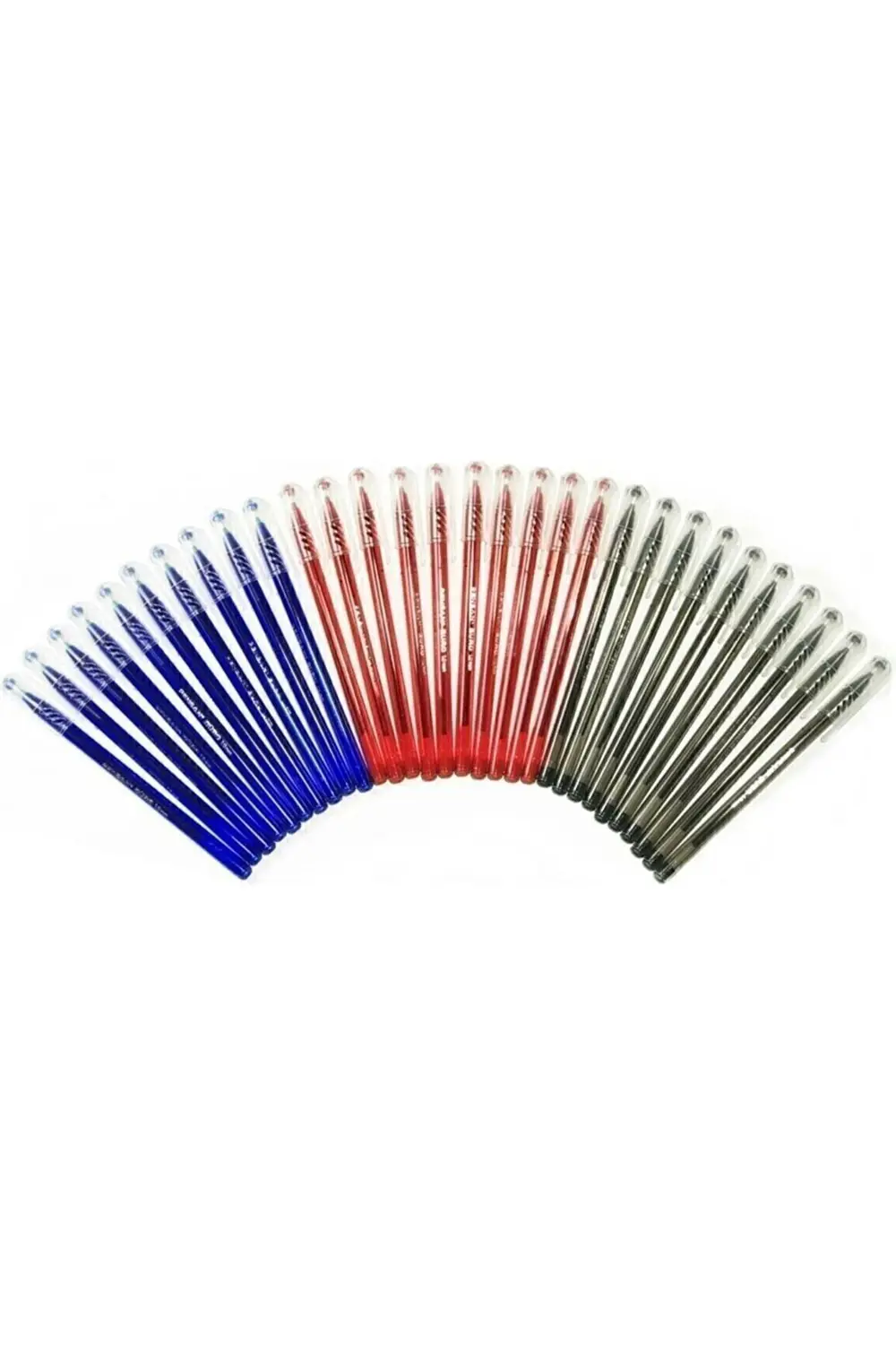Büro 1,0mm Tükenmez Kalem 3 Renk 30 Adet Set+özel Kesim Kitap Ayr