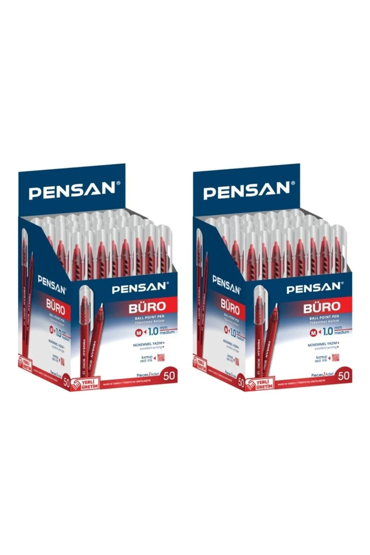 Büro Tükenmez Kalem 1mm 2270 Kırmızı 100'LÜ Büro Tükenmez Kalem 1mm 2270 Kırmızı 100'LÜ