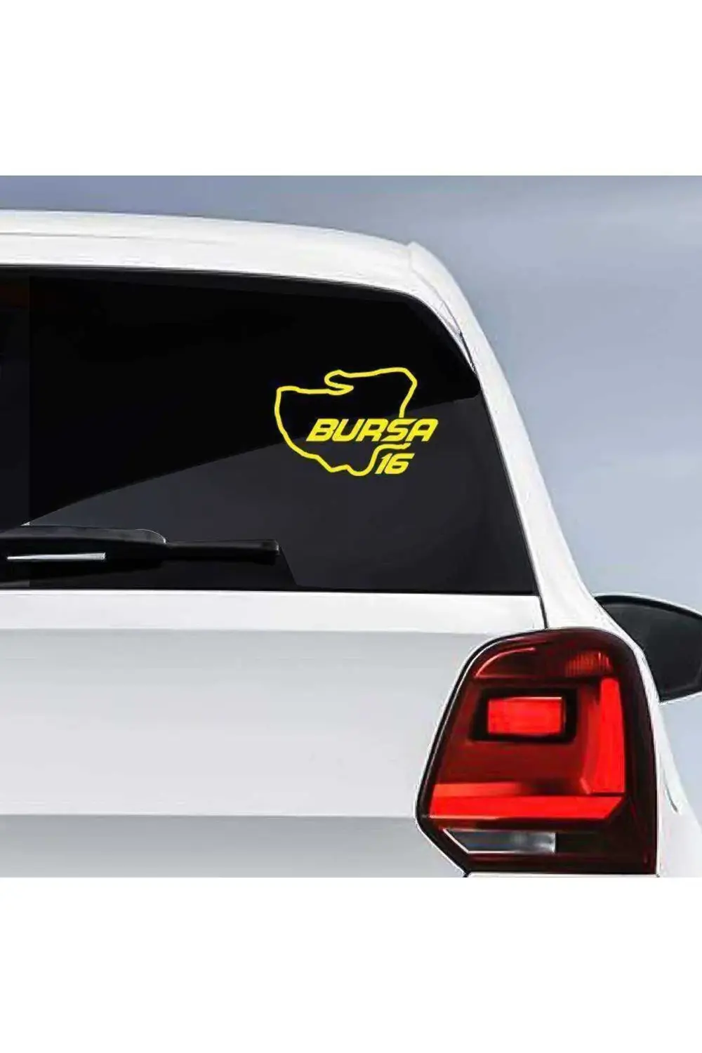 Bursa Ili 16 Plaka Kodu Memleket Yarış Pisti Sticker - Oto Araba